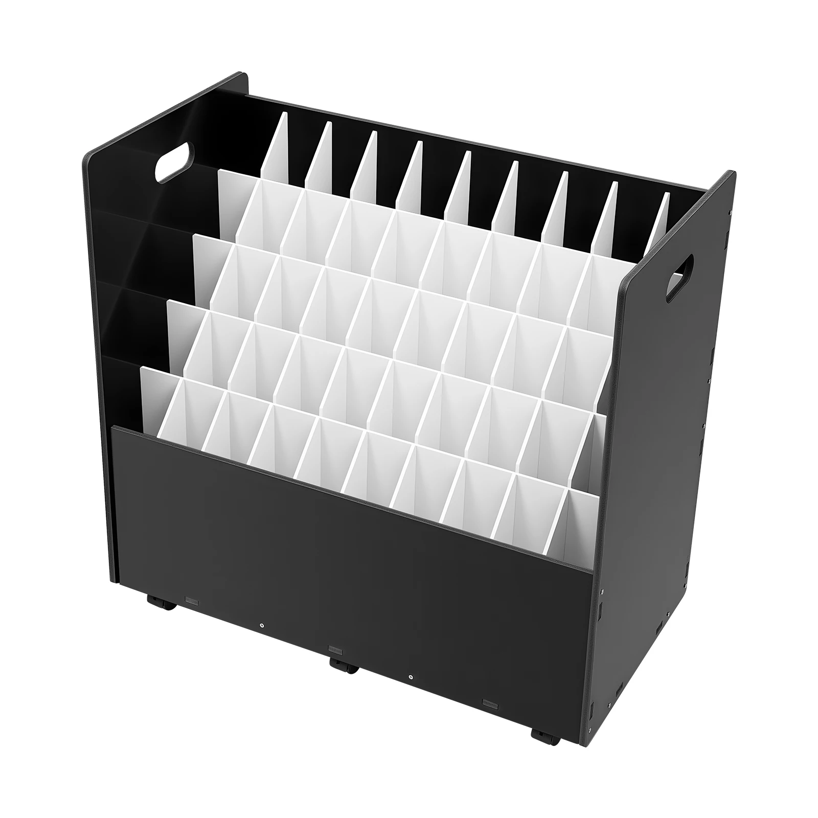 

Органайзер для чертежей на 50 слотов, держатель для хранения рулонных файлов, 6 запираемых универсальных колес, подвижная тележка для файлов в рулонах, 30*15,75*28,5 дюймов