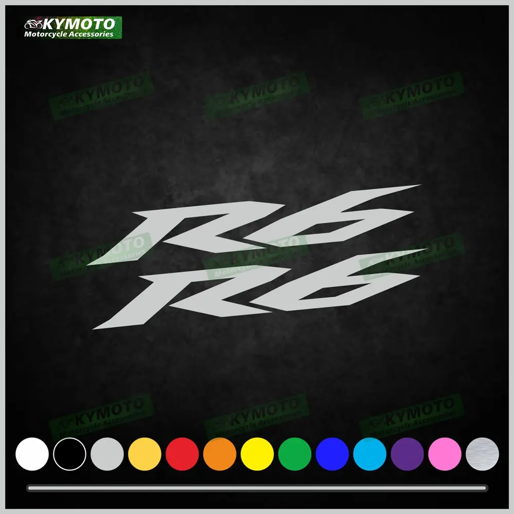 For YZF R6 R 6 motorcycle accessories decal racing fairing decoration helmet fuel tank engine logo reflective sticker