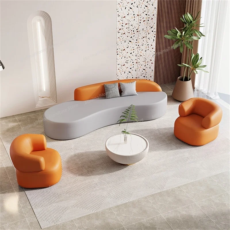 

Creative Curved Sofa Design European Hallway Comfortable Adult Sofas Unusual Romantic Adult Leisure Muebles Entrance Furniture