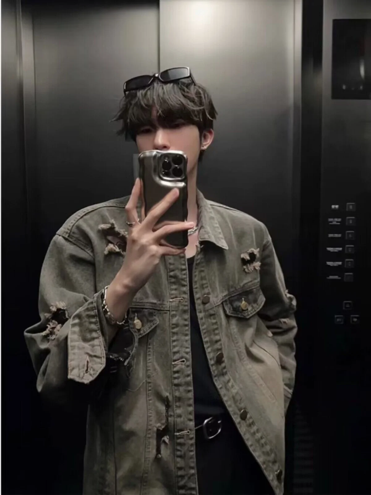 

Ey Повседневные свободные джинсы Jaet Весна Осень Пара Sle Модные молодежные lin Anti Wind Long Sve Верхняя одежда для мужчин