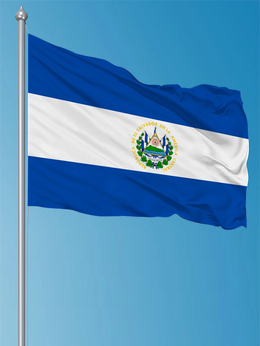 3X5Fts 90X150cm El Salvador Flag For Decoration