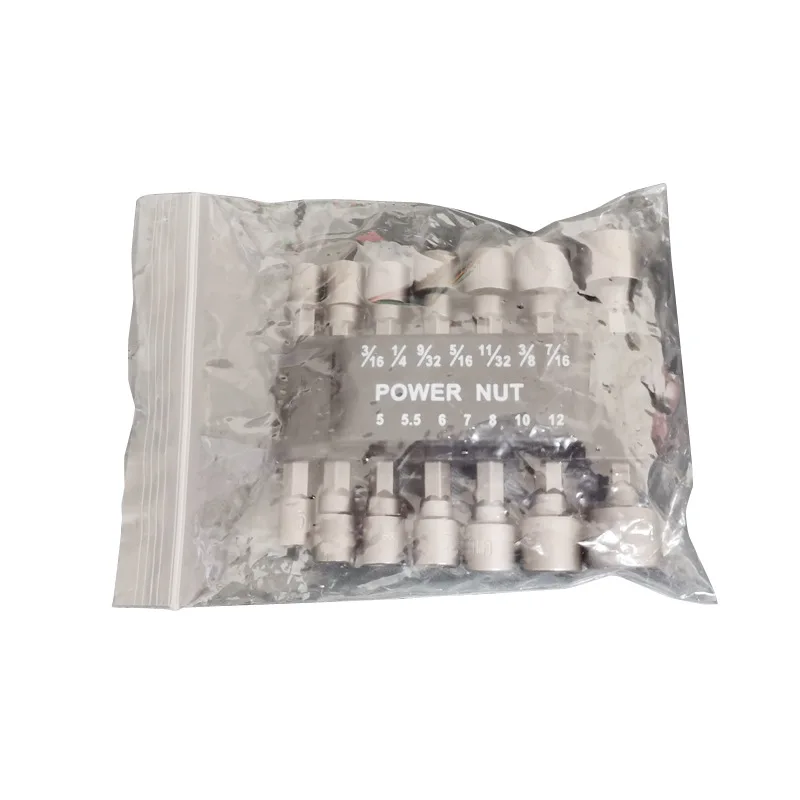 14-Piece Strong Sleeve British Auto Repair Air Nutsette Bit Cross Universal Nut Rotating Tool Set
