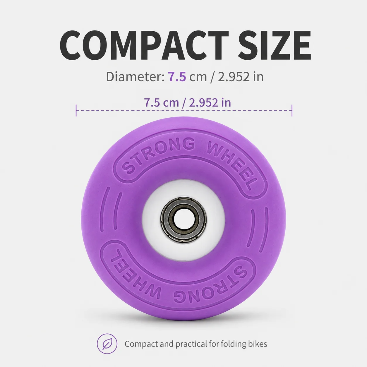 Brompton-Adapter für Little Brompton, National Bike, modifiziertes Zubehör, Donut Easy Spin Wheel 75mm farbiges leises Schieberad – Detail 14