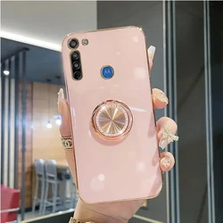 G 8 Diamond Bling Ring Holder Case On For Motorola Moto G8 Play Plus Power MotoG8 G8Play G8Plus Stand Cover