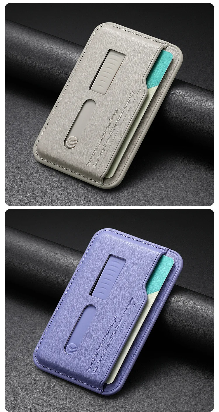 Starker magnetischer Kartenhalter mit Fächern für Magsafe Apple iPhone 17 16 15 14 18 Pro Max mit Kartenhalter, Fingerring und Handgelenkschlaufe – Detail 3