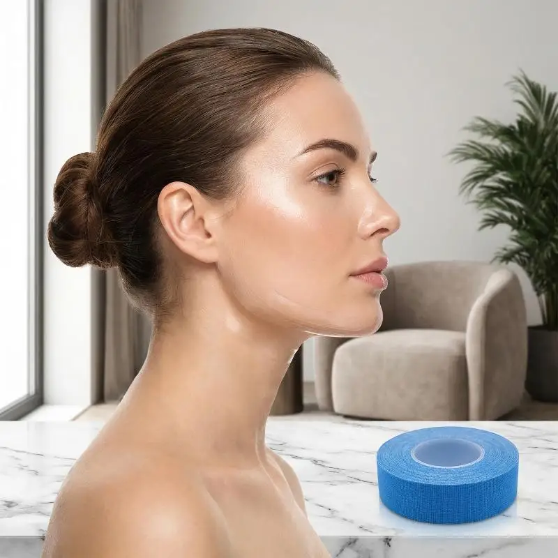 1 Roll Face And Neck Wrinkle Removal Tape Smooth Multipurpose High Elasticity Face Sticker For Forehead Neck Lips Chin Care Tool
