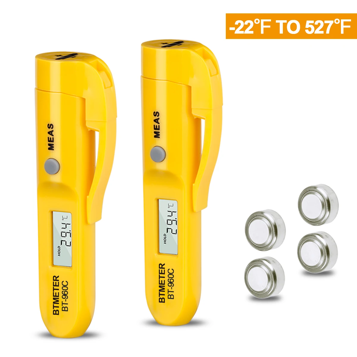 HoldPeak960C Non-Contact Infrared Thermometer Pen Mini Digital Temperature Gun with LCD Backlight for Kitchen Cooking Industrial