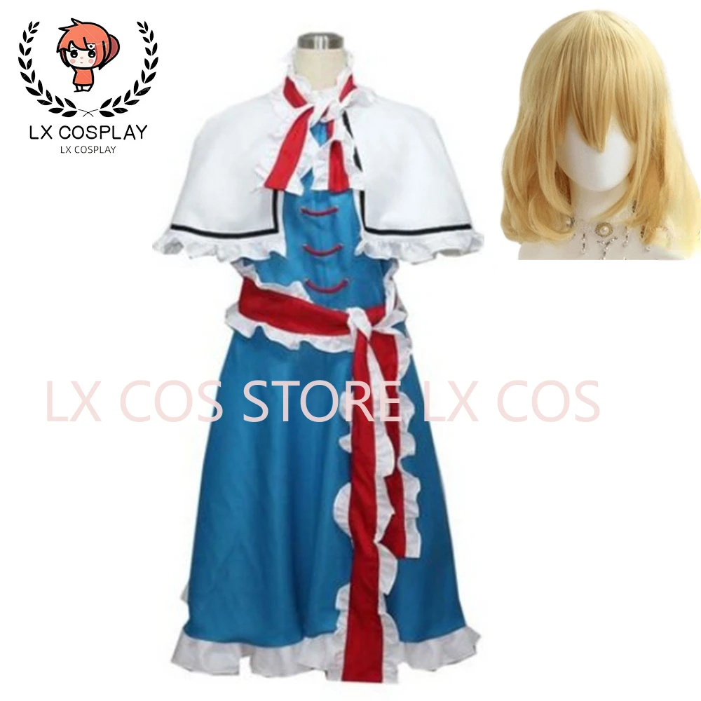 Game Touhou Project Alice Margatroid Cosplay Costume fullset outfit for Halloween Carnival Party Costumes can custom made