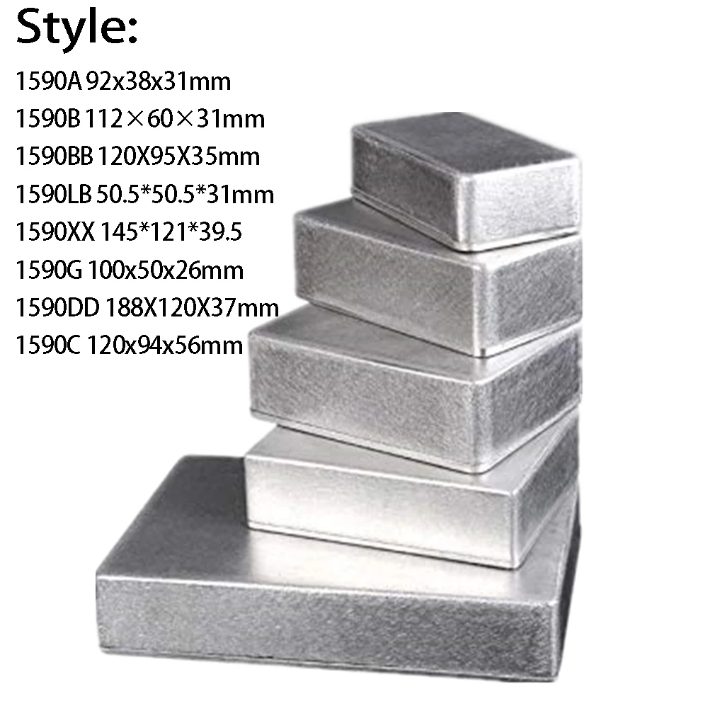 تأثيرات الصندوق ستومب تأثيرات الجيتار خفيفة الوزن 125B/1590LB/1590DD 1590A/1590B/1590BB 2 مللي متر أداة فضية عالية الجودة