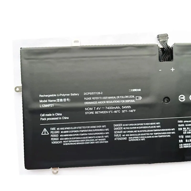 Imagem -04 - Bateria do Portátil para Lenovo Yoga L12m4p21 Pro 13 Polegada L13s4p21 121500156 2icp5 57 1282 2cp5 57 1232 7.4v 7300mah