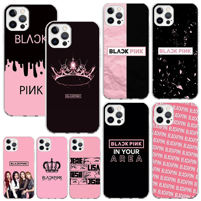 B-Blackpink Kpop Girls Phone Case For Iphone 16 15 14 13 Pro Max 12 Mini 11 X Xr Xs 7 Plus 8 + Se 2020 Art Fundas Back Cover