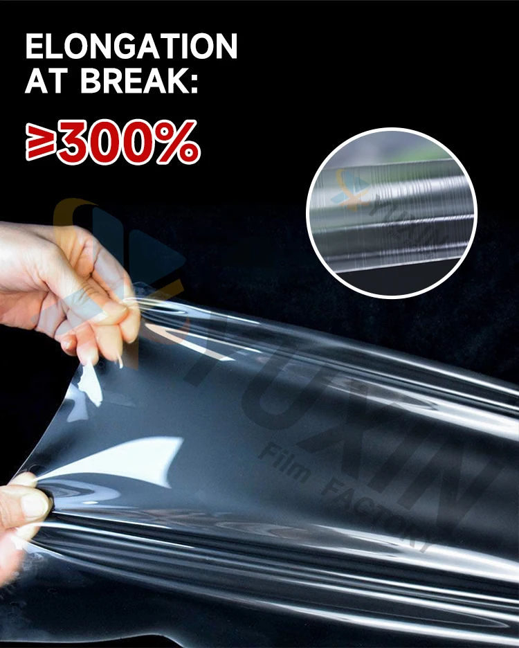 Yuxin Ppf Clear Anti Scratch Self-adhesive Manufacture Transparent Tpu Roll Car Warping Body Paint Protection Film