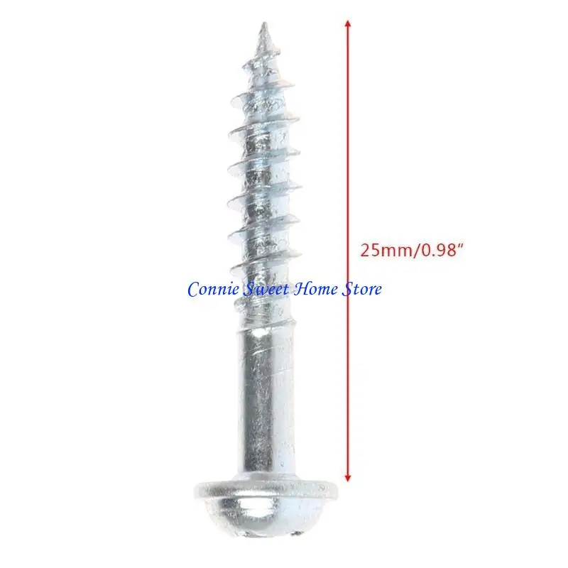 LXAF 100Pcs M4-25 High Strength Oblique Hole Self-tapping Screws For Pocket Hole Jig