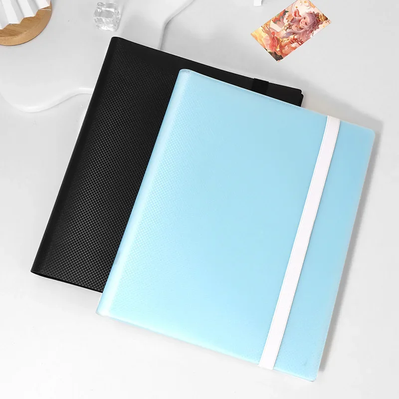 Nine-Grid Photo Album Durable PP Card Holder  Game Cards Collectibles Stylish Weave Design Storage Album Memorabilia Collection