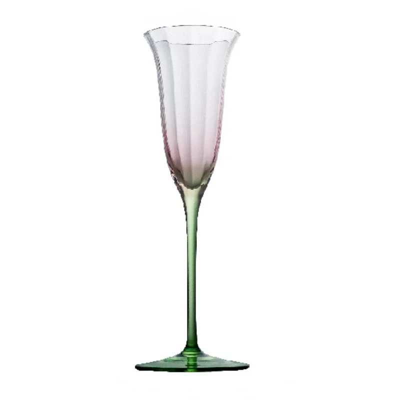 Fashion Life Art 110-280ml Goblet Flower Pattern Red Wine Champagne Matini Cocktail Cup Family Festival Drinkware Gift