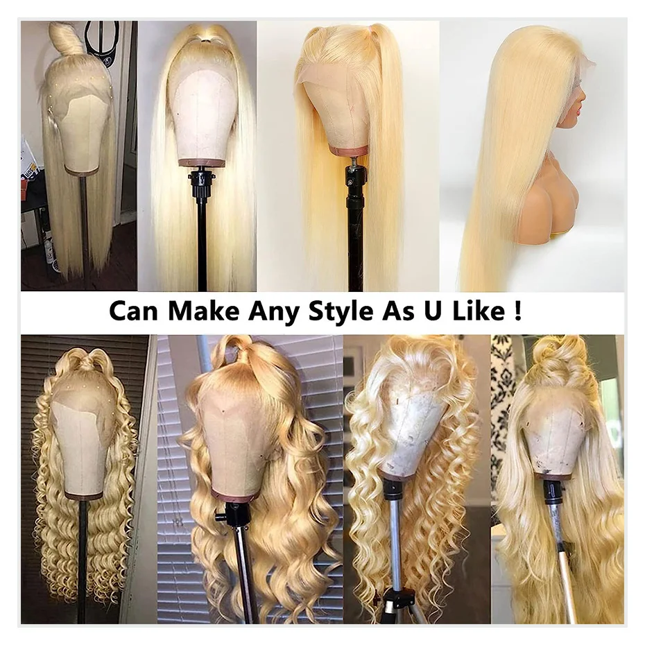 360 Lace Frontal Wig #613 Colored Straight Hd Lace Frontal Wig 13x6 13x4