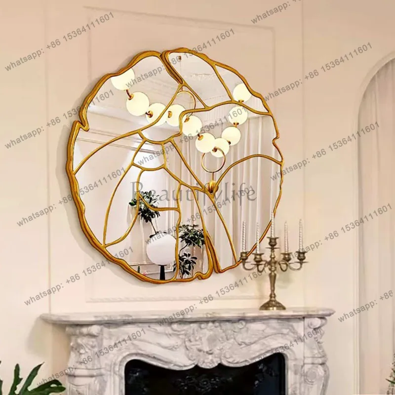 LSFunky Luxury Mirror Decoration Modern Wall Nordic Accessories Irregular Cloud Mirror Aesthetic Star Espelhos Home Decorations