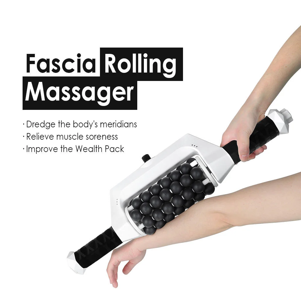 

YTYIN 2025 Home Use Rolling Percussive Massager Whole Body Relief Deep Tissue Muscle Recovery Roller Massager with Hands-Free Ba