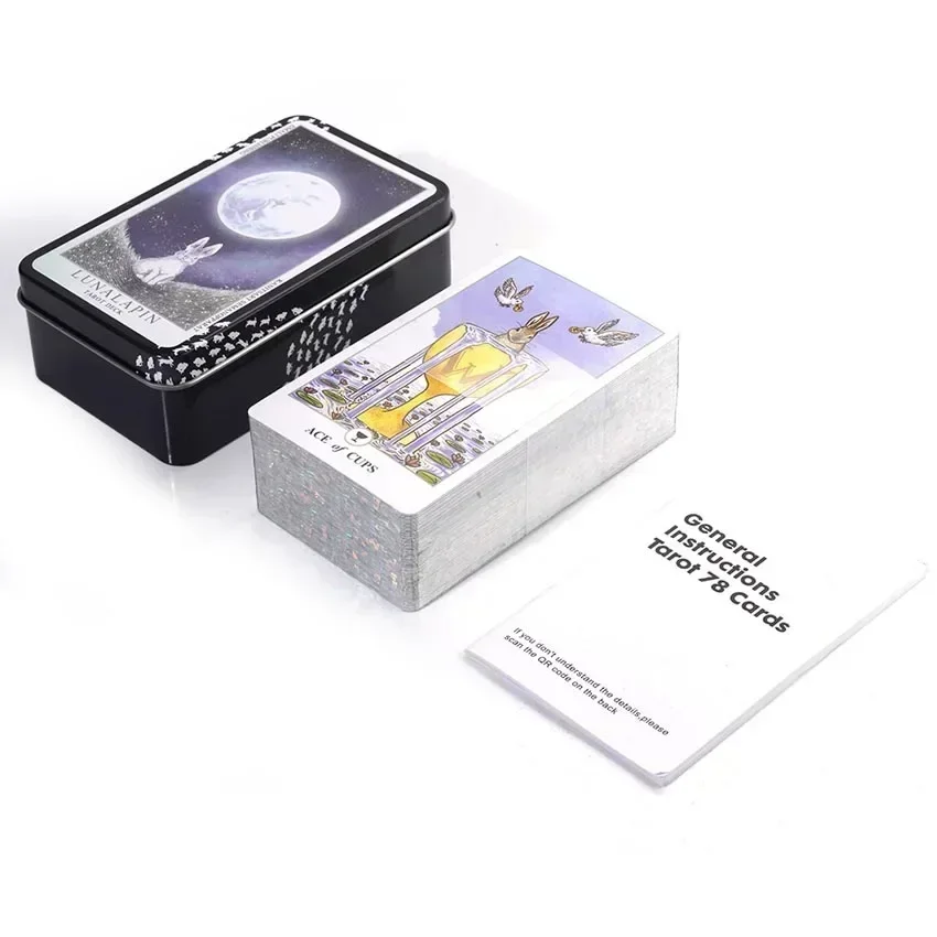 

Карточная игра Lunalapin Rabbit Tarot Iron Box 10,3x6 см 78 шт. Настольная игра