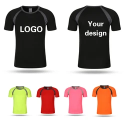 T Shirt Print Logo Personalized For Men Women Quick Drying Outdoor Running Sports Marathon Race Custom Number Name Top