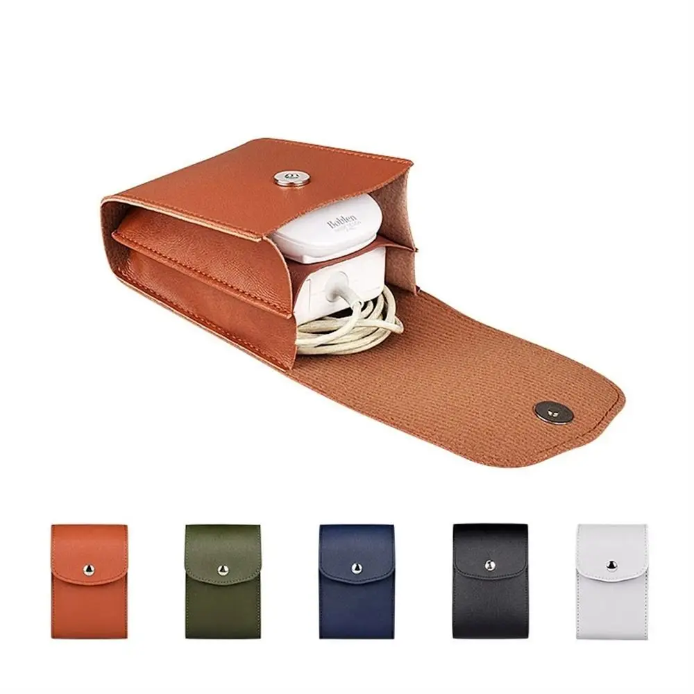 

Notebook Accessories PU Leather Digital Storage Bag Portable Mouse Storage Bag Data Line Pack Mobile Charger