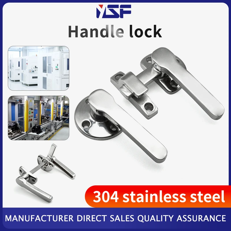 

Handle Lock Stainless Steel Thickened Rotating Handle Heavy Steam Oven Inside And Outside Door Bright Handle Double Open Door