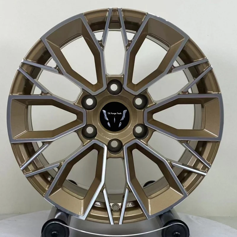 Source Factory Custom Aluminum Alloy  Rims Modified Hub 18 19 20 21 Inch Bronze Forged Wheels Passenger Car Wheels