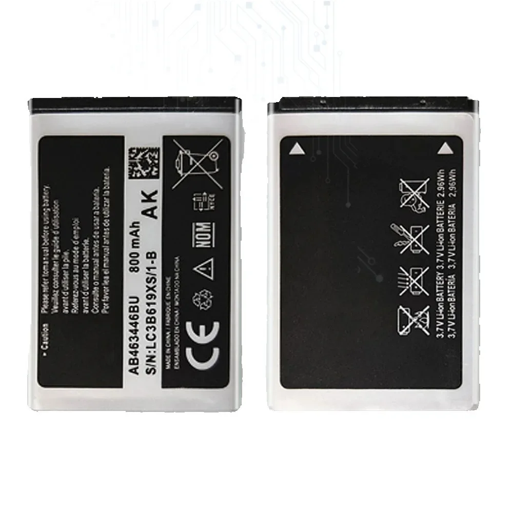 Battery AB463446BU AB463446TU For Samsung S139 M628 X520 F258 E878 F299 E1200M SGH-B108 GH-M310 SGH-L258 800mAh