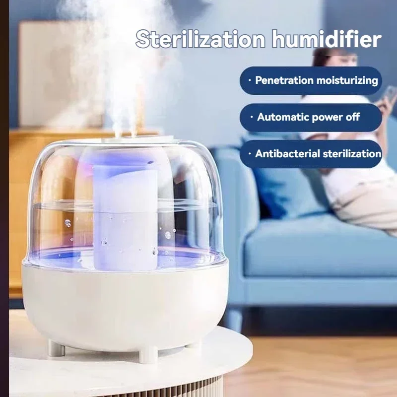 New 5L large capacity humidifier usb double fog spray low noise home bedroom office night light