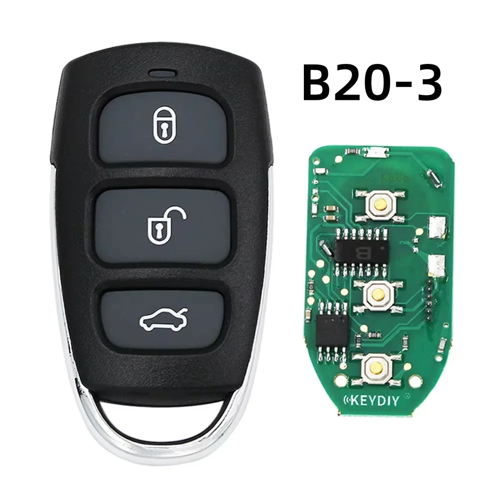5pcs KEYDIY KD B Series Remote B20-3 B20-3+1 Universal Car Key B20 for KD900 URG200 MINI KD KD-X2 KD-MAX Key Programmer