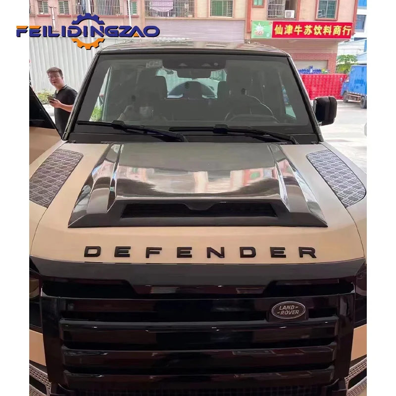 Land Rover Defender Upgraded to New Wide Body Kit Front Bumper Grille Headlights Car Fenders Rear Bumper Exhaust Body Kit