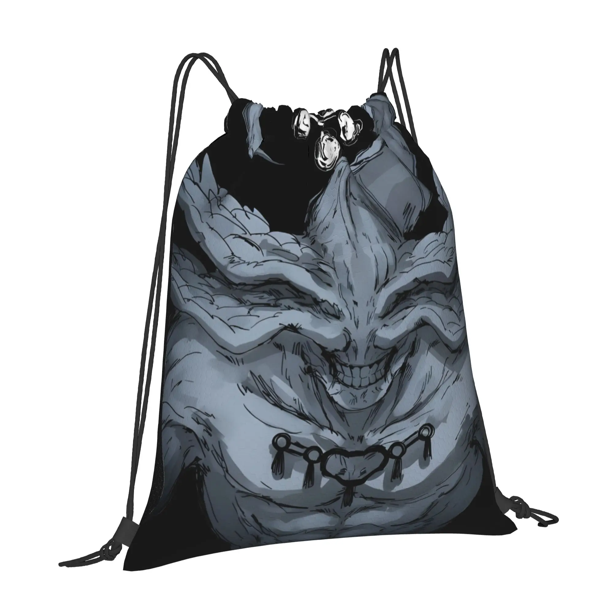 1 pc Jujutsu Kaisen  Kawaii Drawstring Bags School Shoe Clothes Storage Multi-function Teen Portable