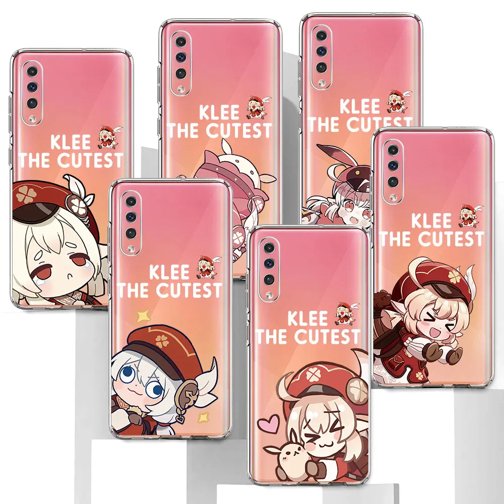 Genshin Impact Cute Case for Samsung Galaxy A04s A10 A20s A7 A01 A02s A03s A20e A30s A40 A6 A70 A70s A50 TPU Soft Phone Cover