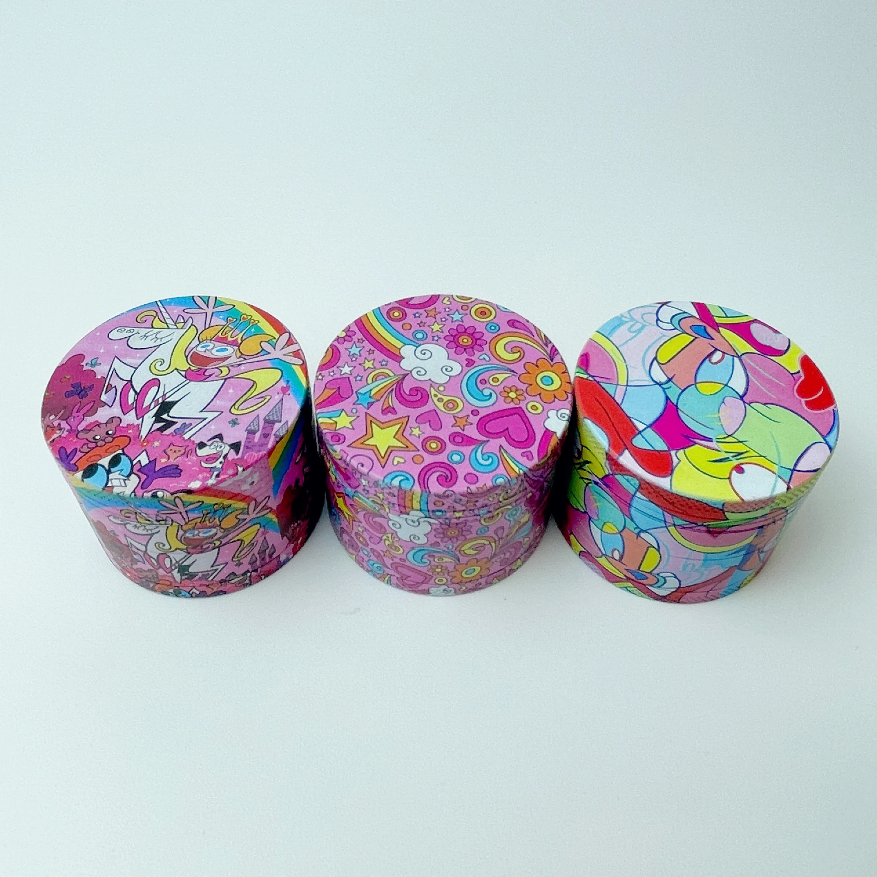2inch/50mm Cartoon Illustration Collection Metal Herb Grinder