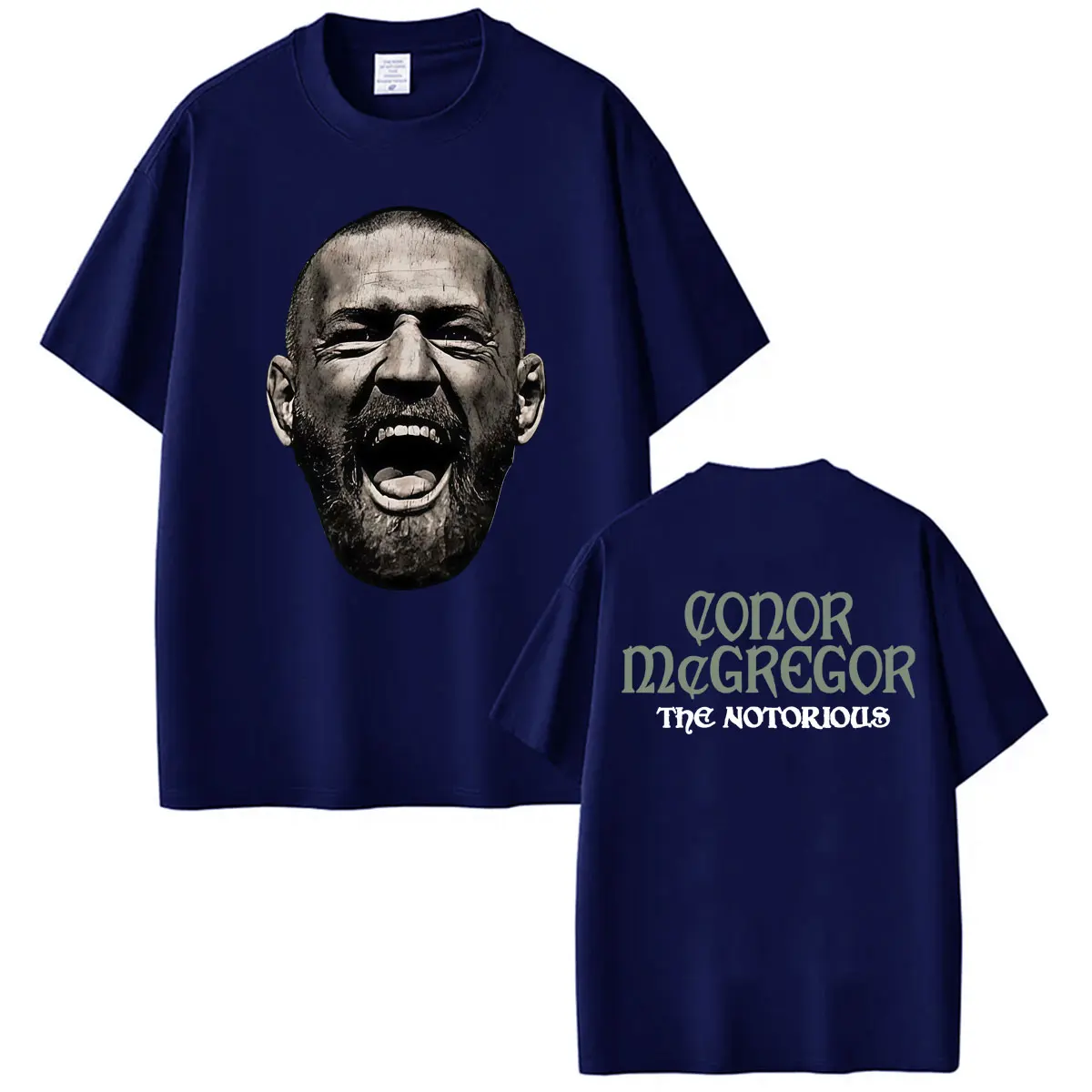 The Notorious Conor McGregor Face Vintage Graphic Tee Shirt Men Women Fashion Classic Cool T-shirt Summer Tops Oversized T Shirt