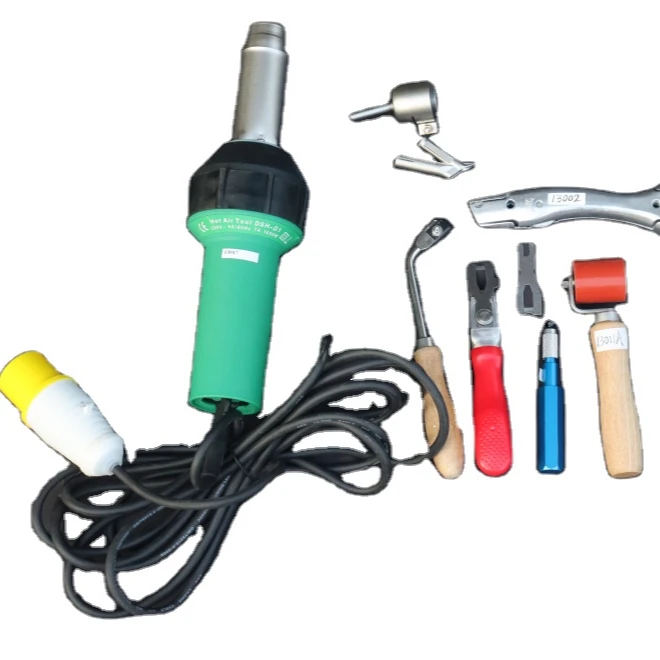 

Welding Gun + Skiving Knife + Vinyl trimmer+ Shark Knife + Silicon Roller, Carpet Flooring Welding Installation Tool Kit