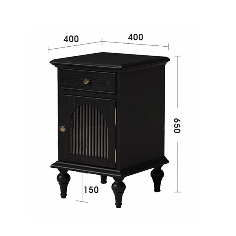 Aesthetic Classic Nightstand Storage Beauty Luxury Vintage Nightstand Drawer Minimalist Mesa De Cabeceira Bedroom Furniture