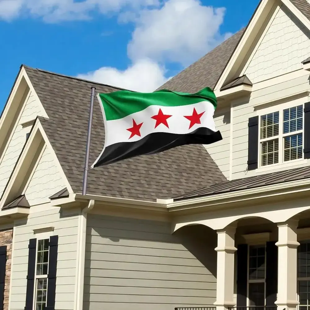 Syria flag 90*150cm The Syrian Arab Republic three star flag Banner Hanging Home Decoration