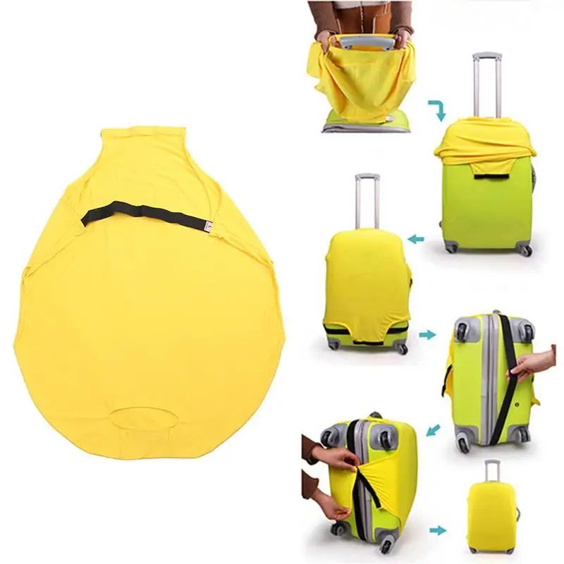 旅行荷物スーツケース保護カバートロリーケース旅行荷物ダストカバー旅行アクセサリーパッキングオーガナイザーマルチカラー