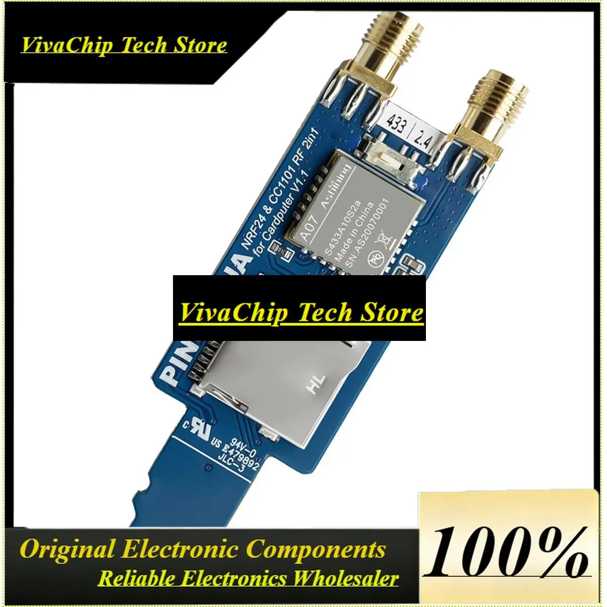 VivaSNew For CardPuter V1.1 Wireless Module CC1101 + NRF24L01 MicroSD Card Slot