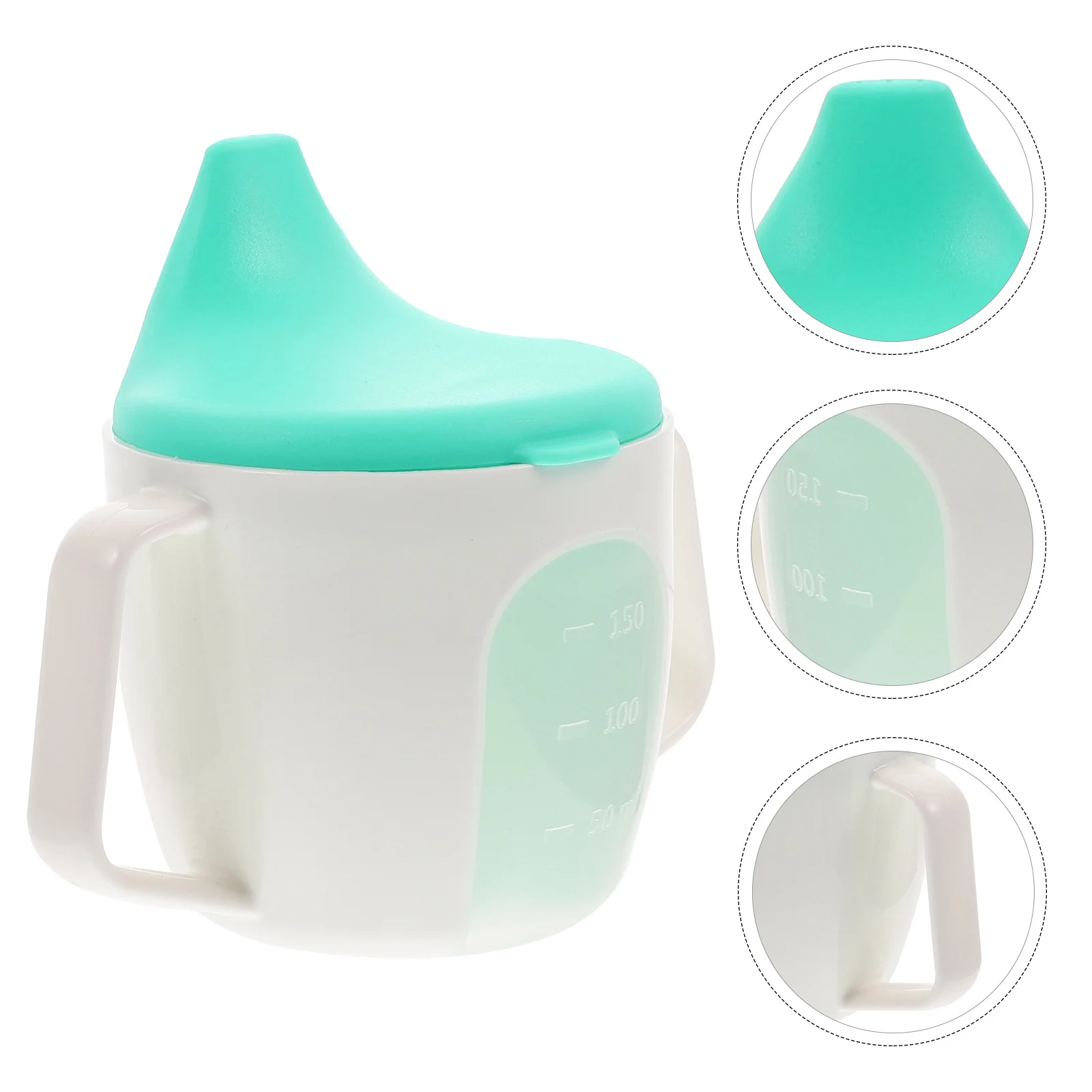 

Lovely Baby Trainer Double Handle Drinking Portable Water Bottle Spout Anti-Leak Design Ergonomic Plastic For Kids