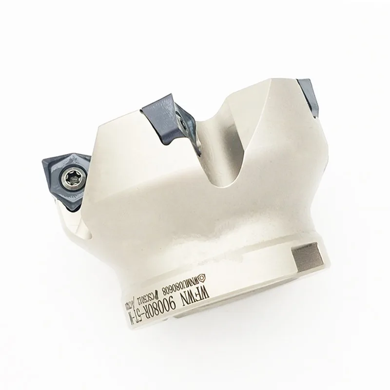 90-degree Double-sided Hexagonal Heavy-duty Cutting Cutter Head MFWN900R-50-22-4T/50-22-4Tuse Cutting Inserts WMU080608