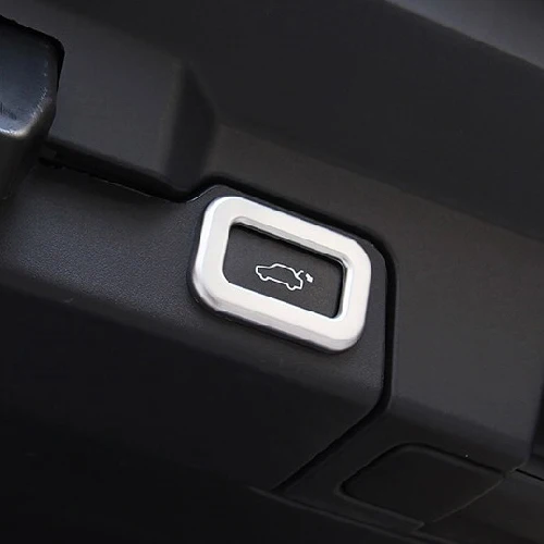 car-styling 1PC Chrome Rear Door Trunk Switch Button Frame Cover Trim for Range Rover L405 Sport L494 EVOQUE 2014