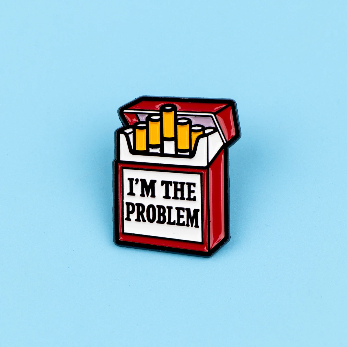 

I'M THE PROBLEM Enamel Pin Lapel Pins Badges on Backpack Women's Brooch Clothes Jewelry Fashion Accessories Gift