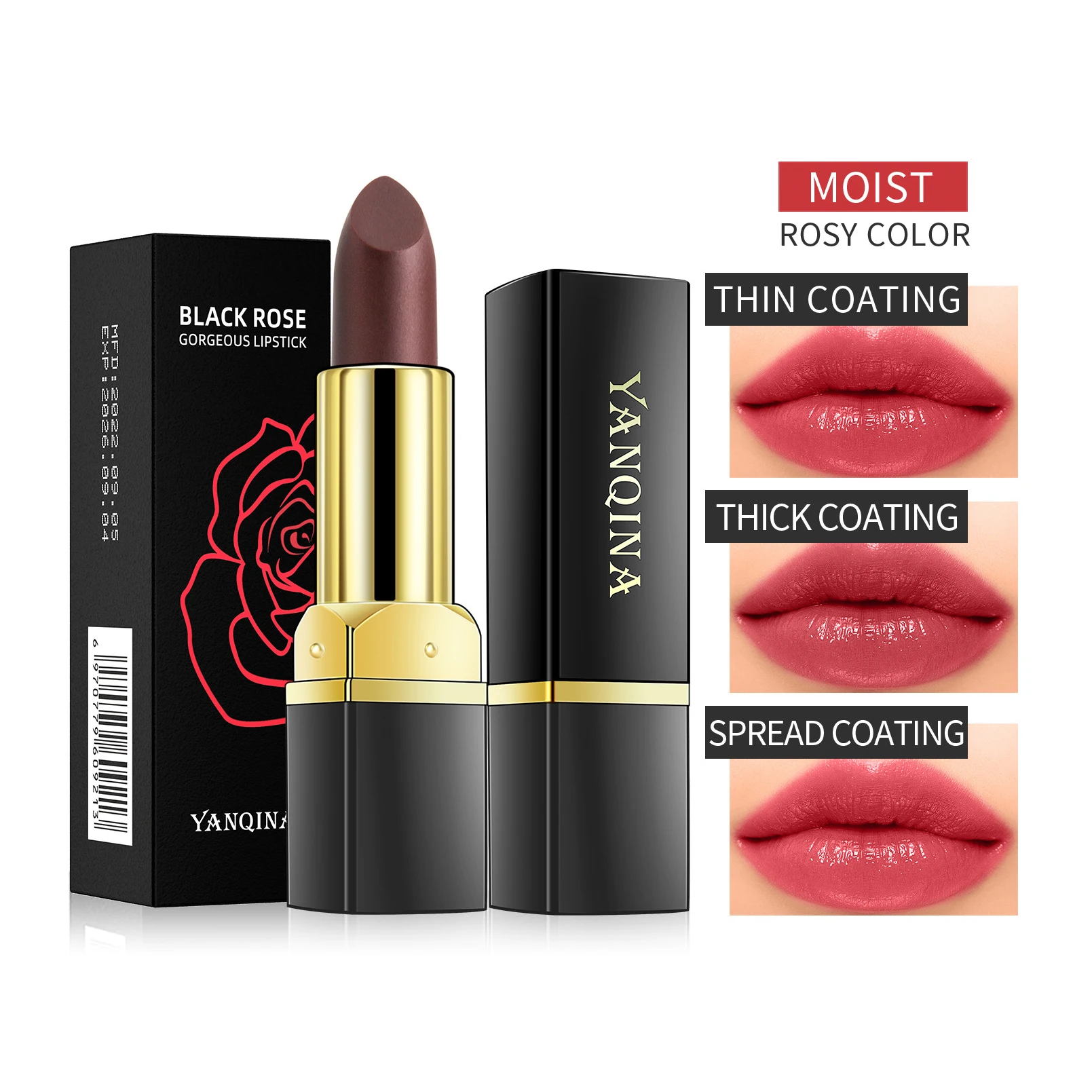 Rossetto che cambia colore blu balsamo per le labbra Magic Temperature Change Red Creamy Lip Gloss Base impermeabile trucco Beauty Cosmetic Stick