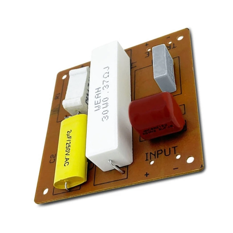 1 шт., 100 Вт, автомобильный динамик, делитель высоких/низких частот, фильтр, 2-полосный динамик, кроссовер K1KF