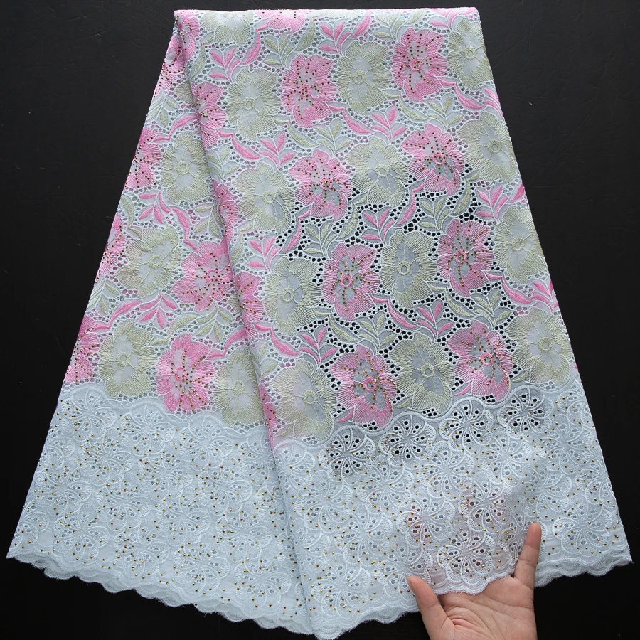 swiss-voile-beaded-lace-fabric-premium-nigerian-cotton-embroidered-lace-couture-choice-for-evening-gowns-bridal-wear-s4497