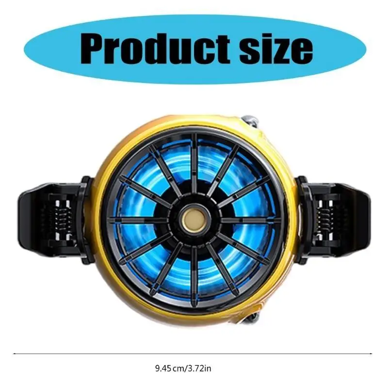 

Cellphone Coolers LED Light Phone Cooling Fan Phone Radiator with Larger Cooling Area for Game Playging Vlogging