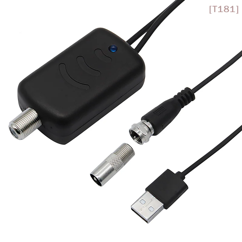 

[E] HDTV Antenna Amplifier 4K Low Noise High Gain TV Signal Amplifier UHD Televisions Accessories