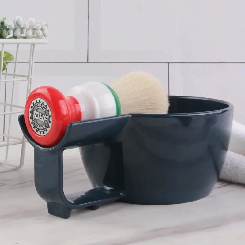 YAQI جودة عالية 5 ألوان وعاء الحلاقة للرجال فرشاة الحلاقة بلون بسيط موضة البلاستيك رجالي وعاء الحلاقة المهنية